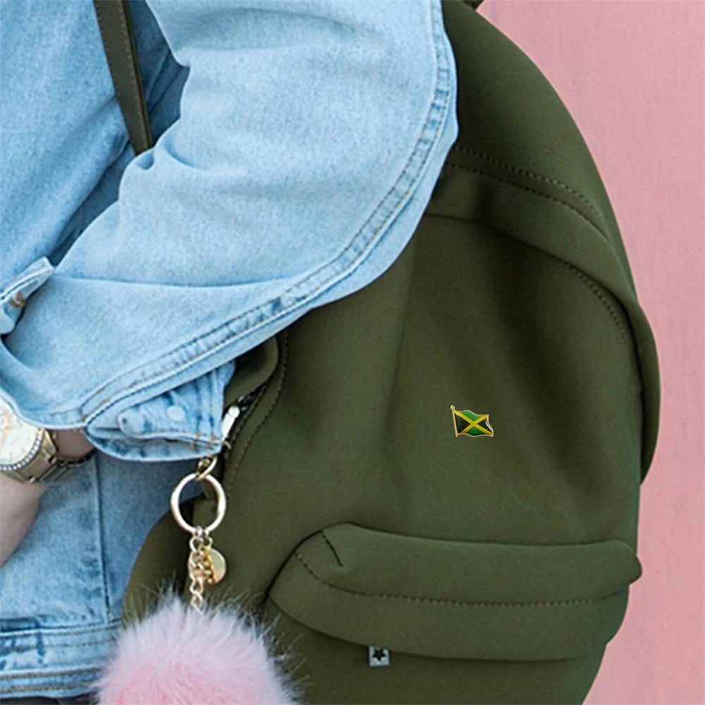 Jamaica Flag Patriotic Pin