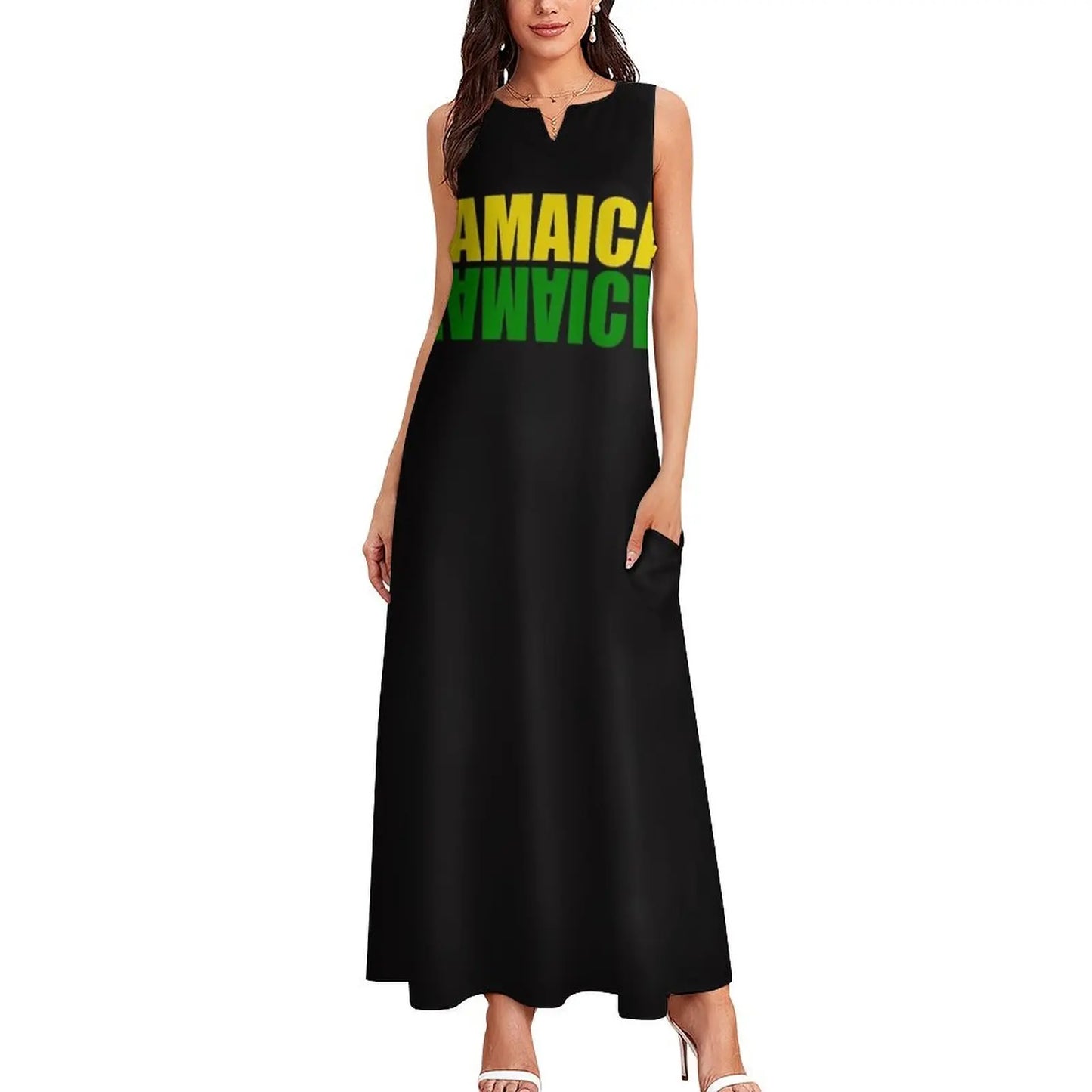 Jamaica Mirrored Plain Dress