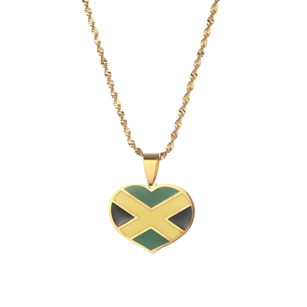 Trendy Jamaica Heart Jewelry