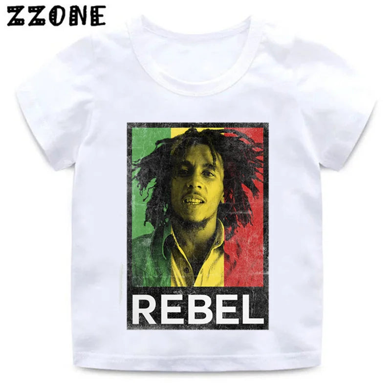 Bob Marley Rebel T-sizes