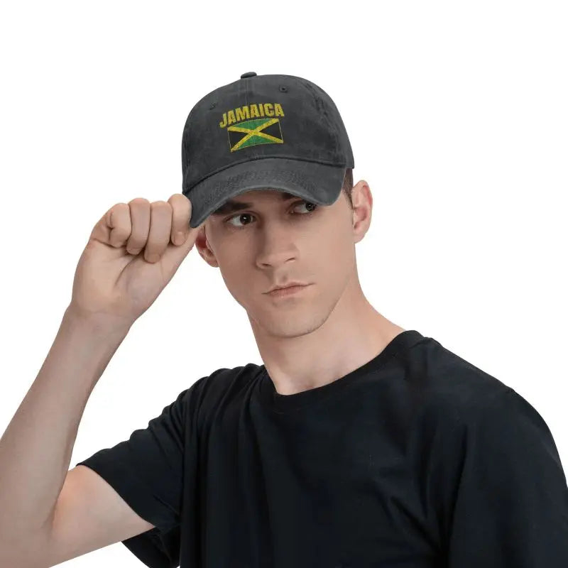 Jamaican Flag Baseball Cap