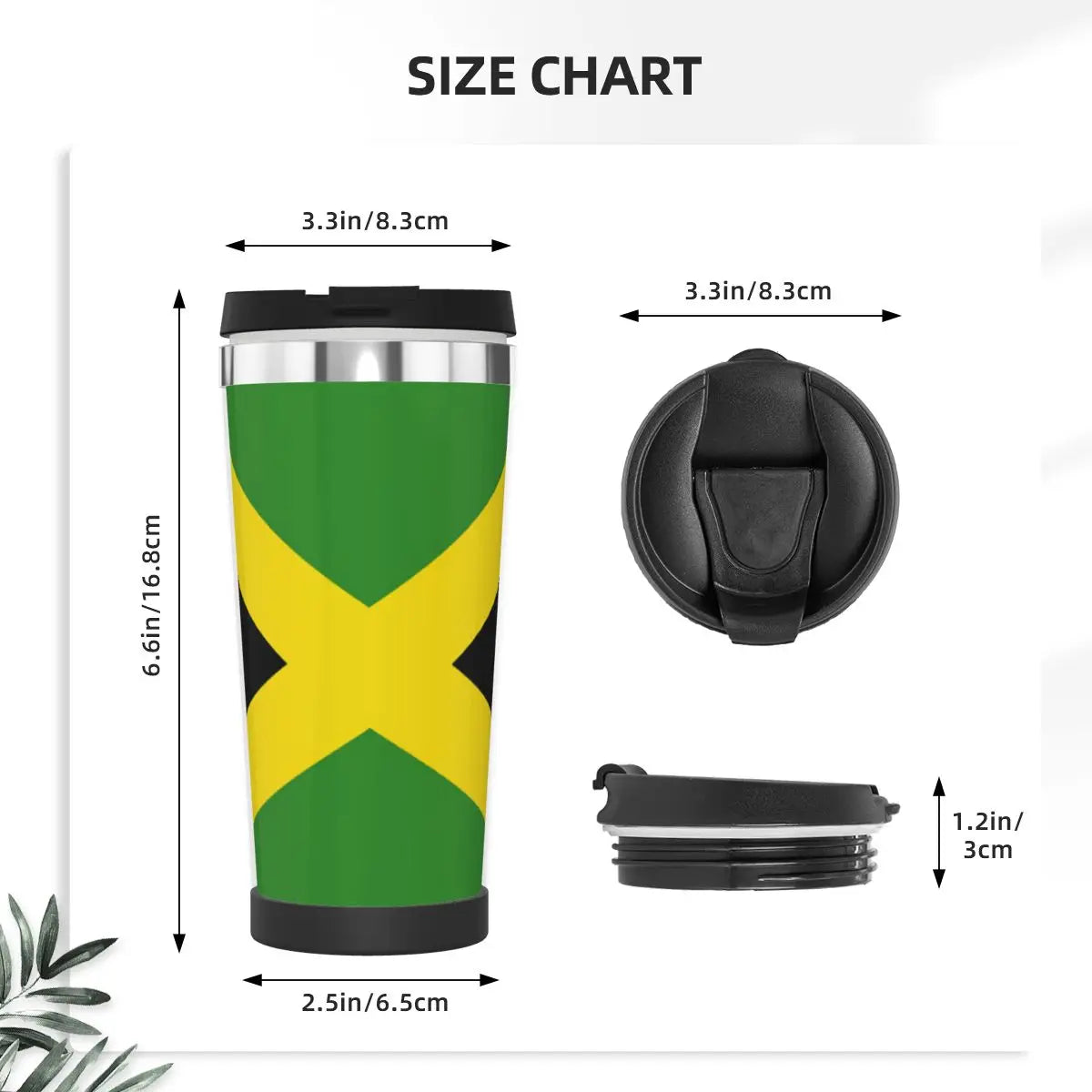 Jamaican Flag Insulation Cup