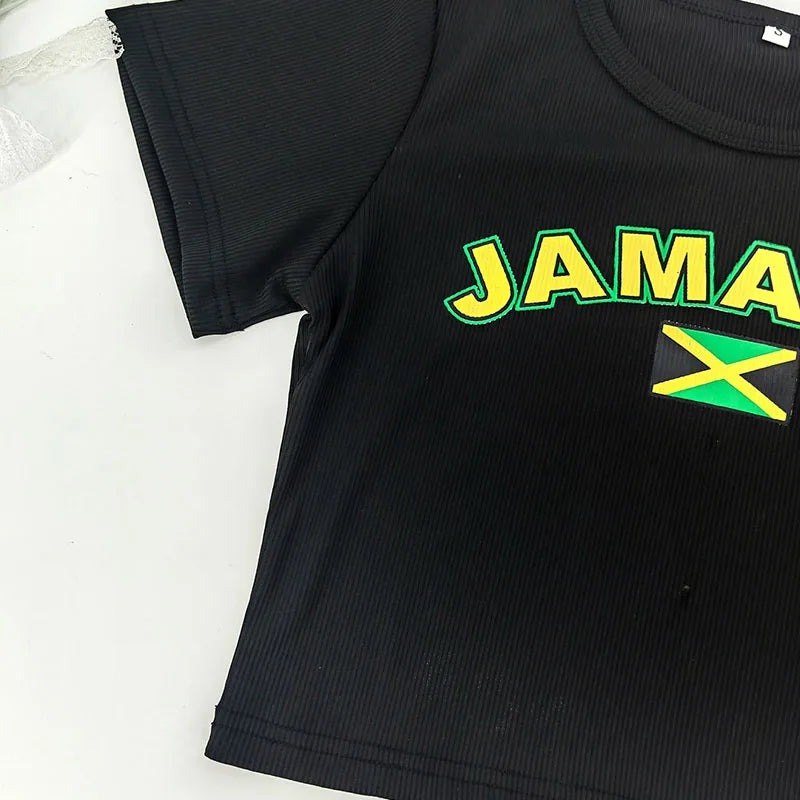 Women Jamaica T-Shirt Tops