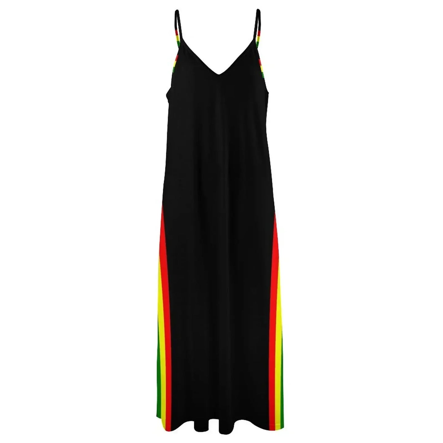 Rasta Stripe Spaghetti Dress
