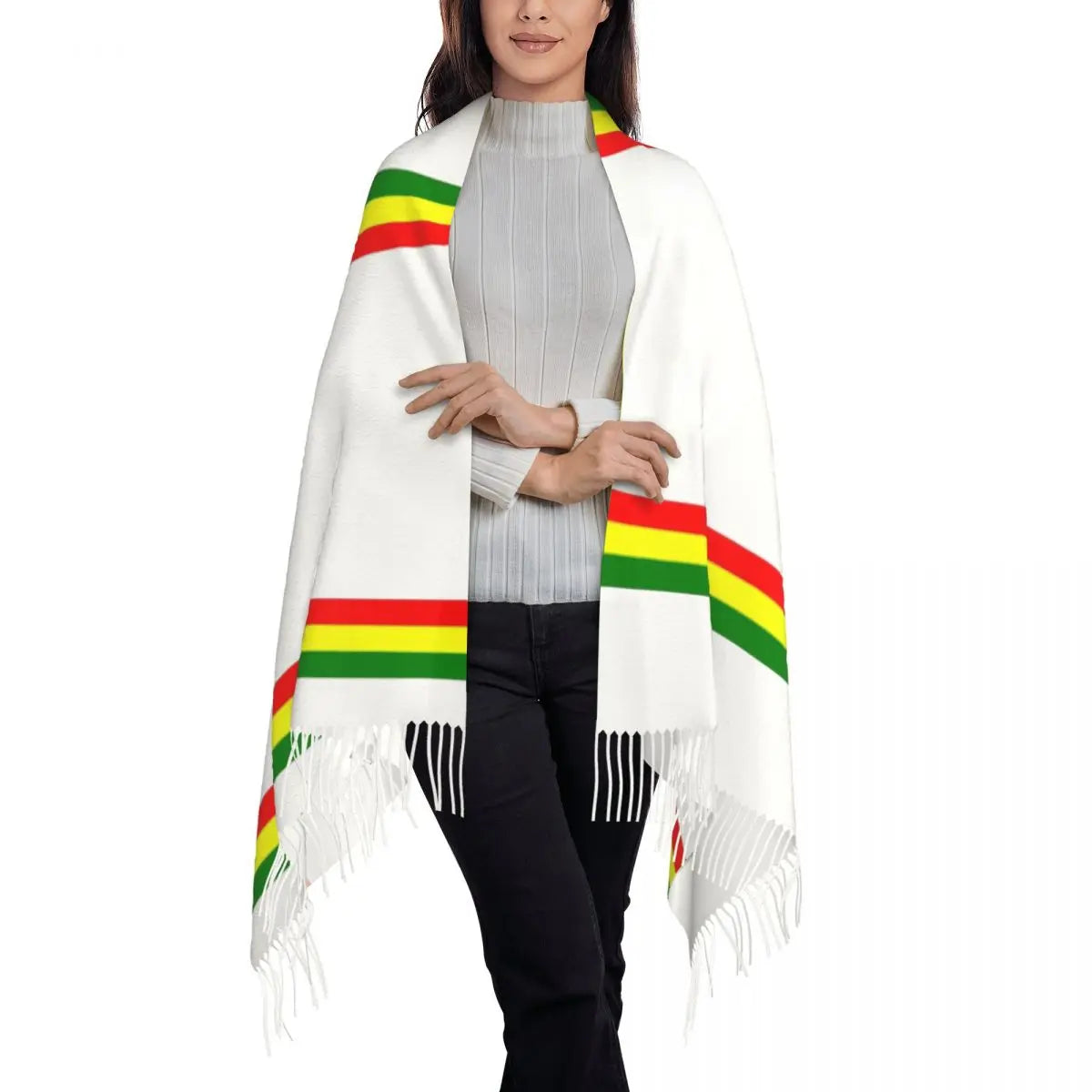 Rasta Stripe Shawl