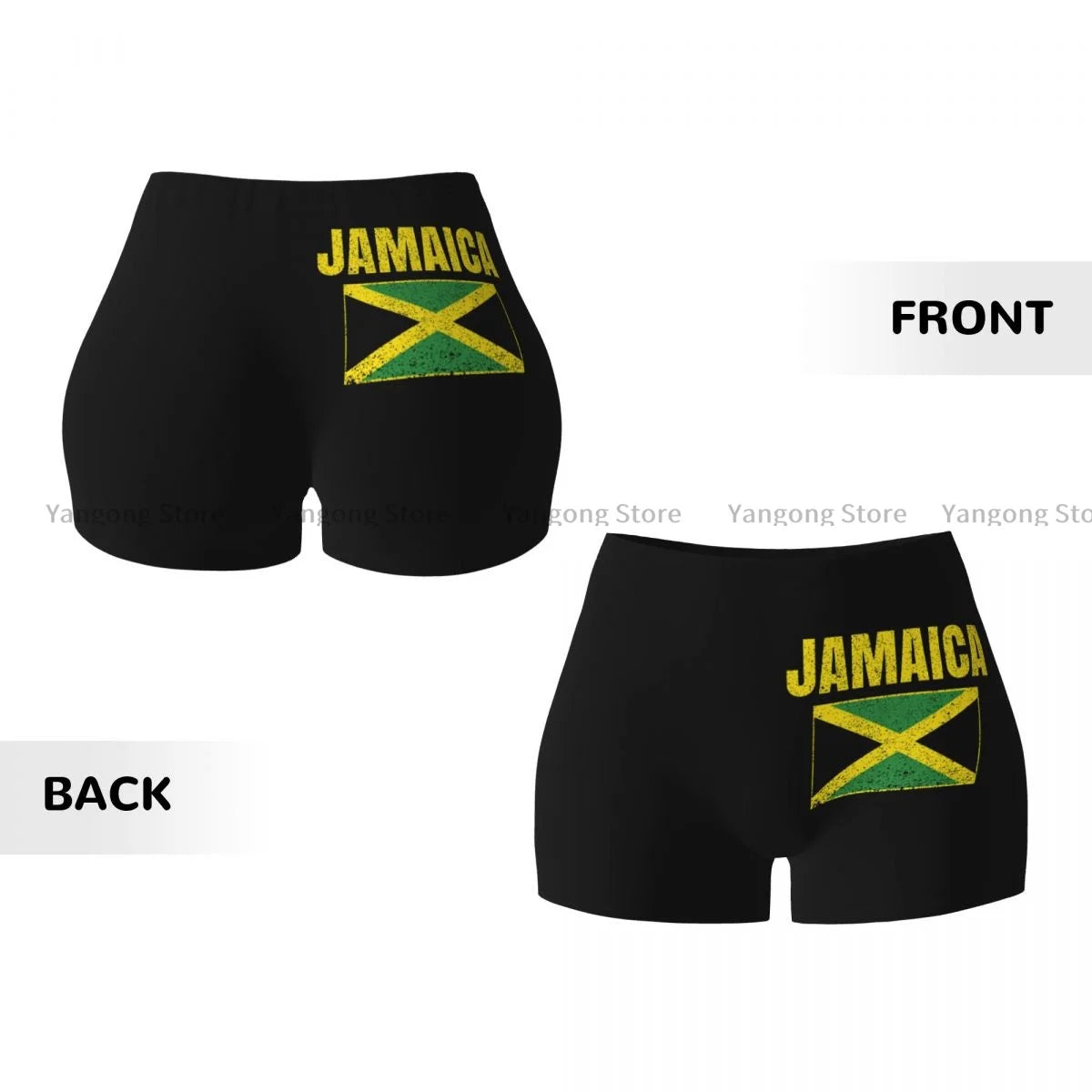 Jamaican Flag Bootie Shorts