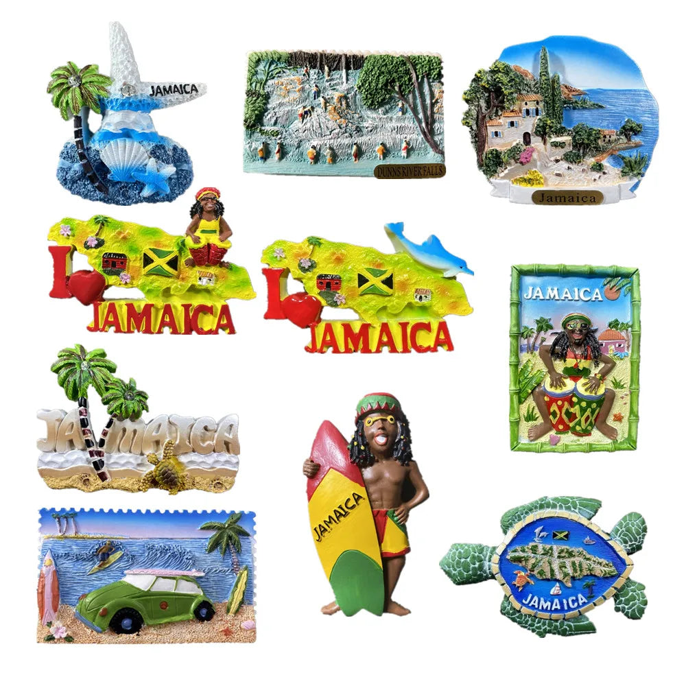 Jamaica 3D Fridge Magnets