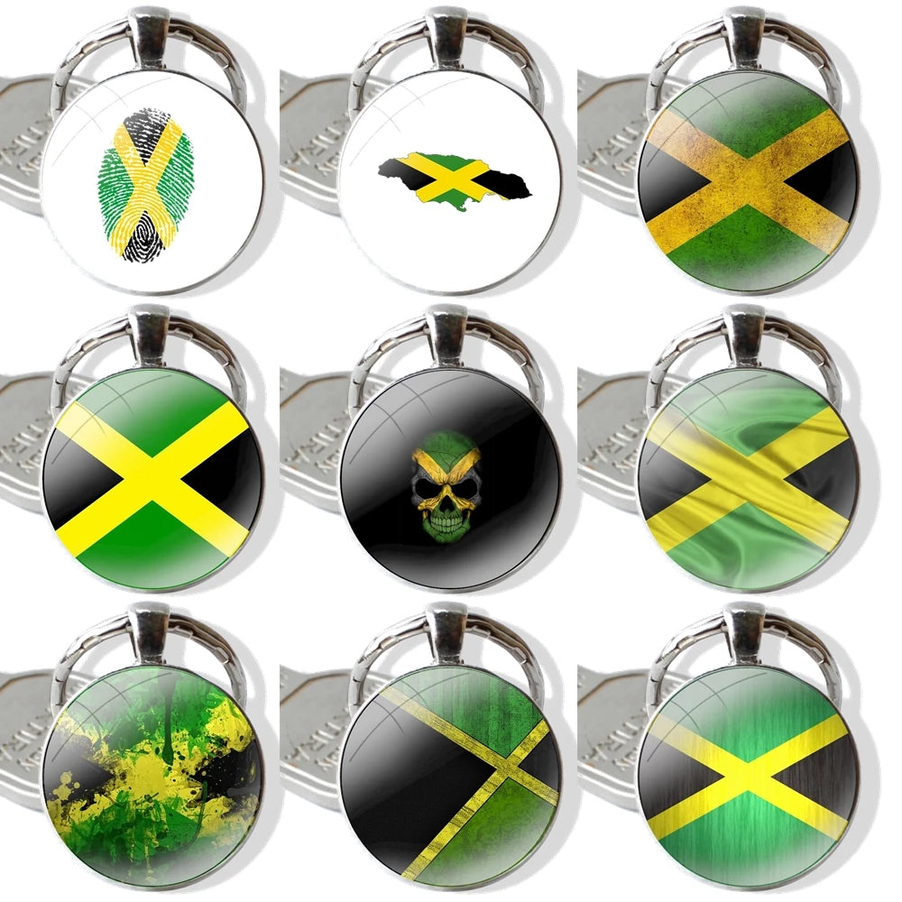 Jamaica National Flag Keychain