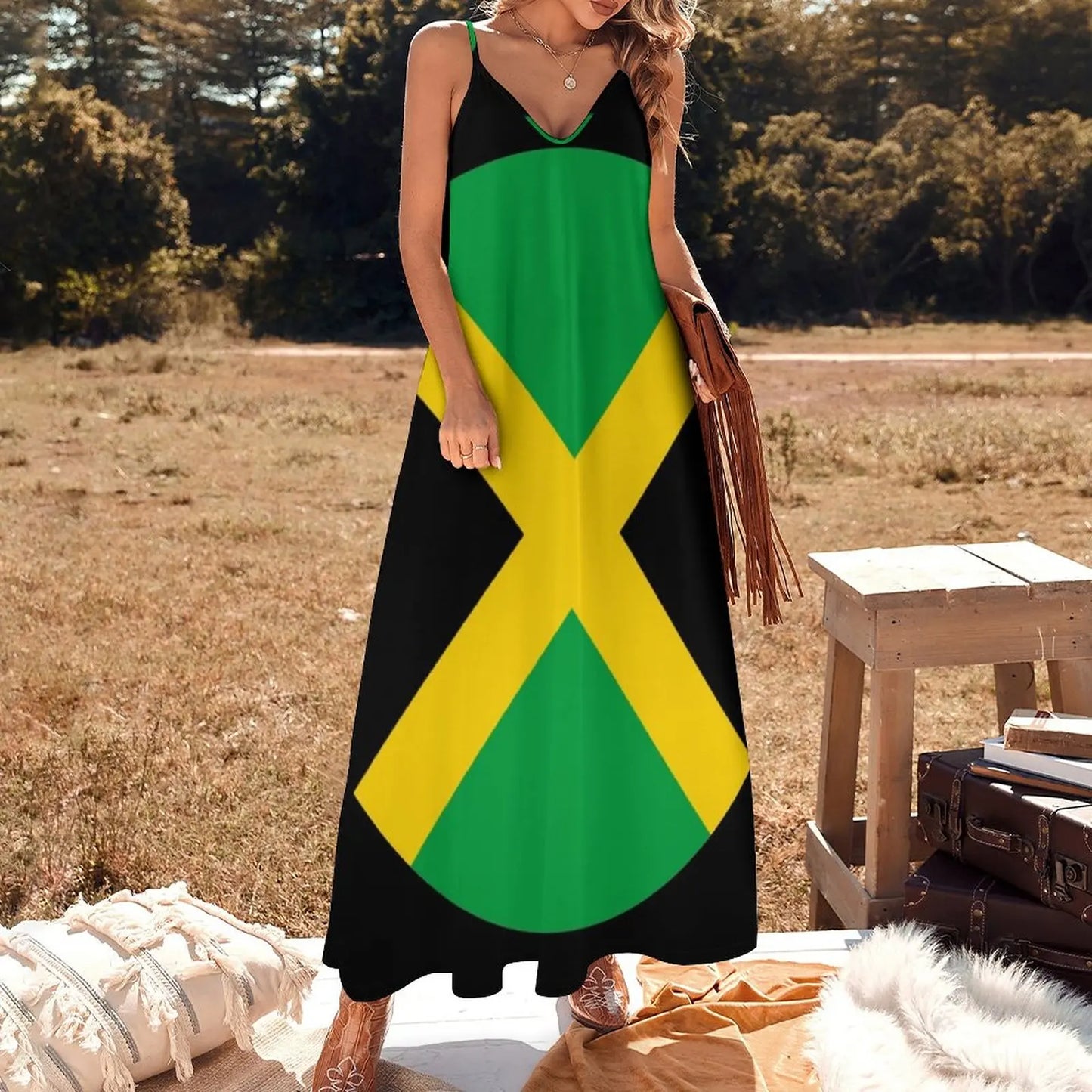 Jamaican Pride Sleeveless Dress