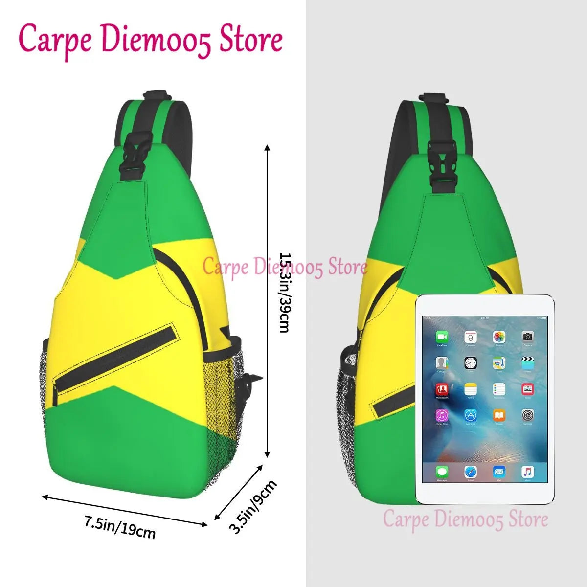 Jamaica Flag Crossbody Backpack