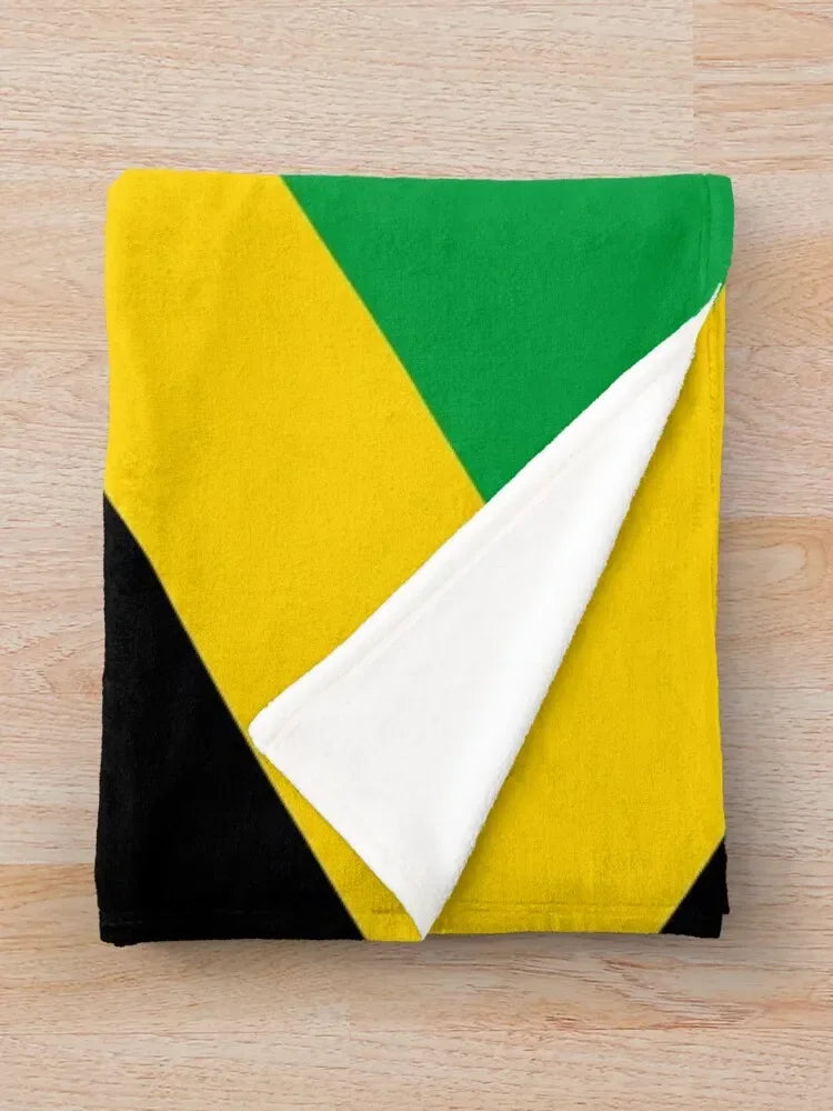 Jamaican flag Throw Blanket