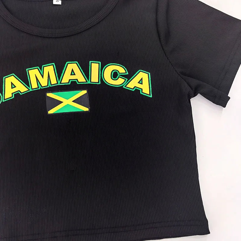 Women Jamaica T-Shirt Tops