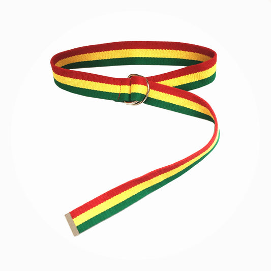 Reggae Striped Canvas Belt